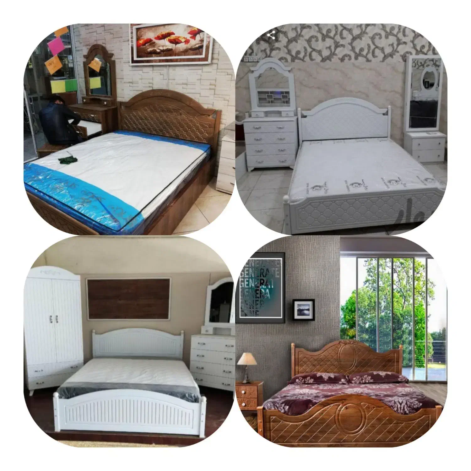 تخت در ابعاد مختلف|تخت و سرویس خواب|الوند, |دیوار