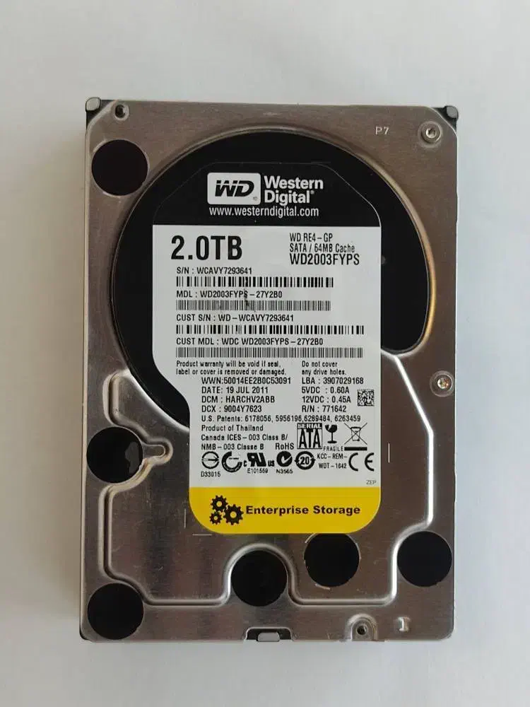 هارد وسترن 2 ترا اصلی HDD 2TB|قطعات و لوازم جانبی رایانه|تهران, شیخ هادی|دیوار