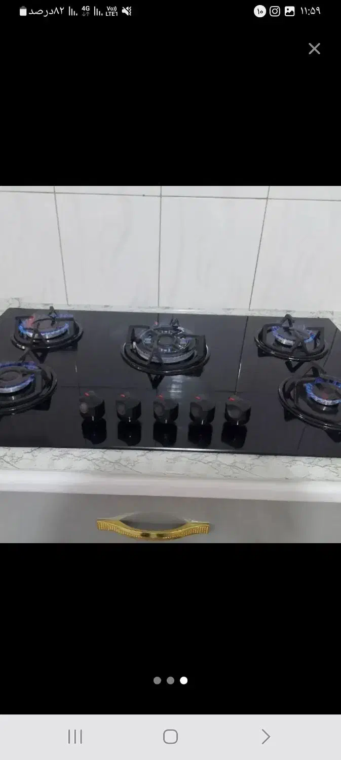 گاز رومیزی شیشه ایی در چناران|اجاق گاز و لوازم برقی پختوپز|چناران, |دیوار