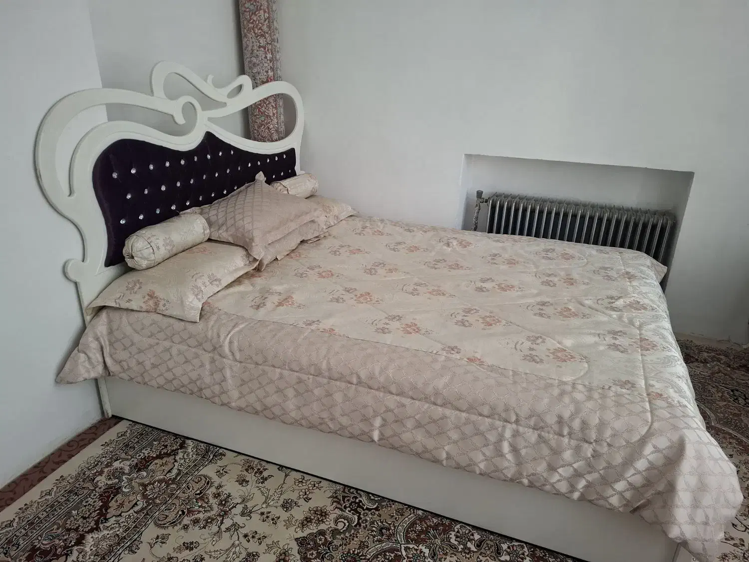 تخت دو نفره|تخت و سرویس خواب|بیجار, |دیوار