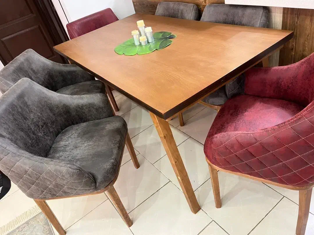 میزنهارخوری ۶ نفره|میز و صندلی غذاخوری|رشت, کوی مهر|دیوار