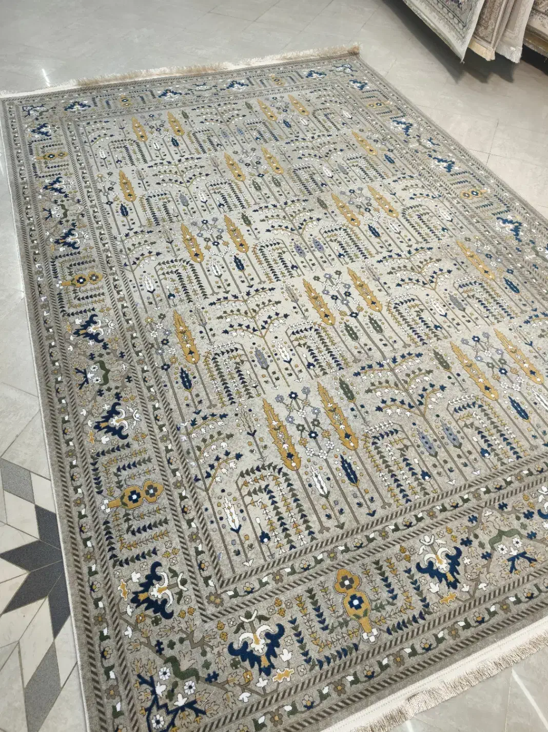 فرش جدید کاشان طرح طوسی|فرش|اصفهان, شهید رجایی|دیوار