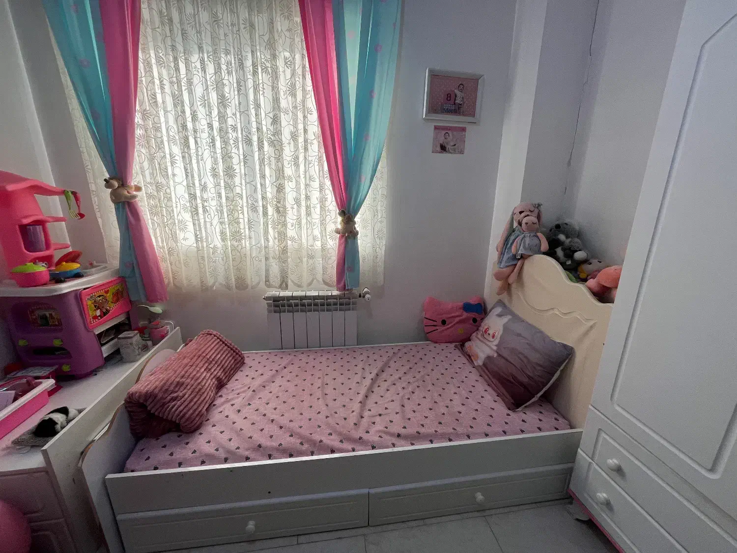 تخت و کمد نوجوان|تخت و سرویس خواب|آستانه اشرفیه, |دیوار