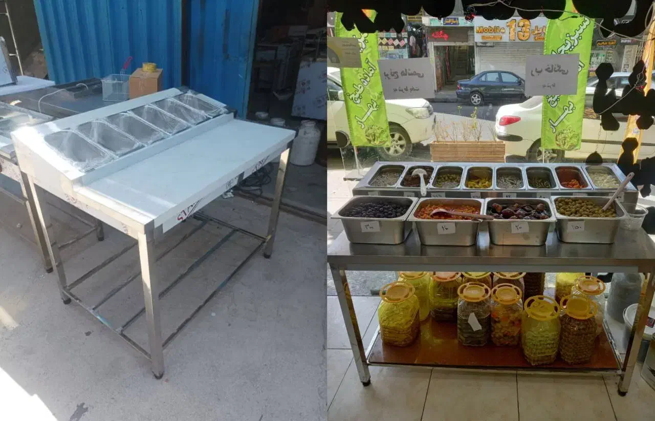 میزکار طرح تاپینگ/ میز ترشی و پیتزا|فروشگاه و مغازه|تهران, بریانک|دیوار