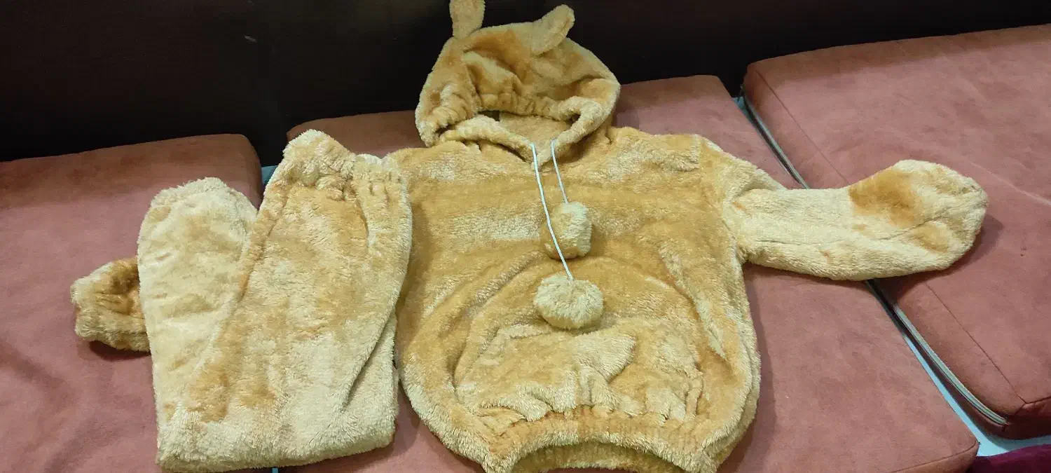 کاپشن لباس گرم ژیمناستیک ست لی مخمل لباس عروس|کفش و لباس بچه|اسلام‌شهر, شهرک واوان|دیوار