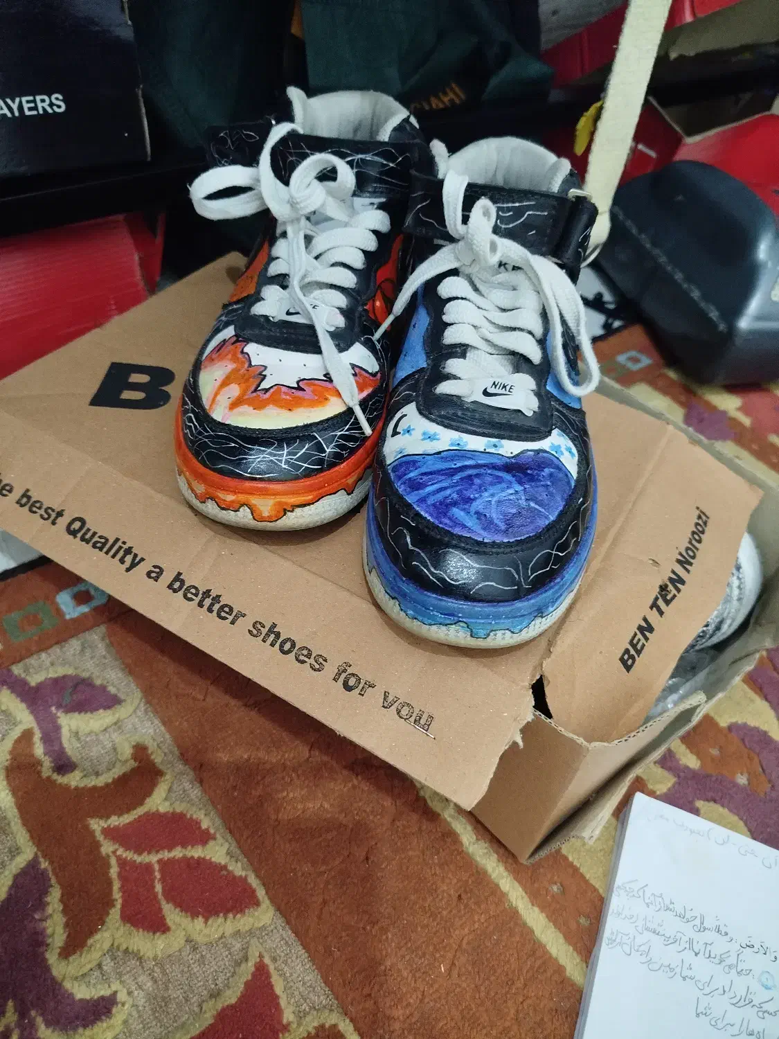 کفش نایک   طراح دار سایز 39|کیف، کفش، کمربند|بابل, |دیوار