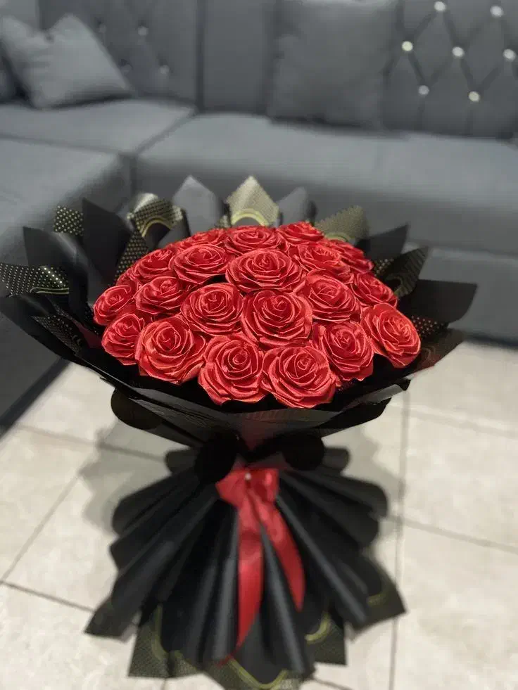 گل دست ساز روبان هدیه ای ماندگار|گل مصنوعی|تبریز, |دیوار