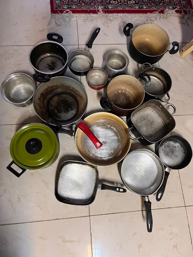 فروش دیگ و تابه استفاده شده|ظروف پخت‌وپز|رشت, منظریه|دیوار