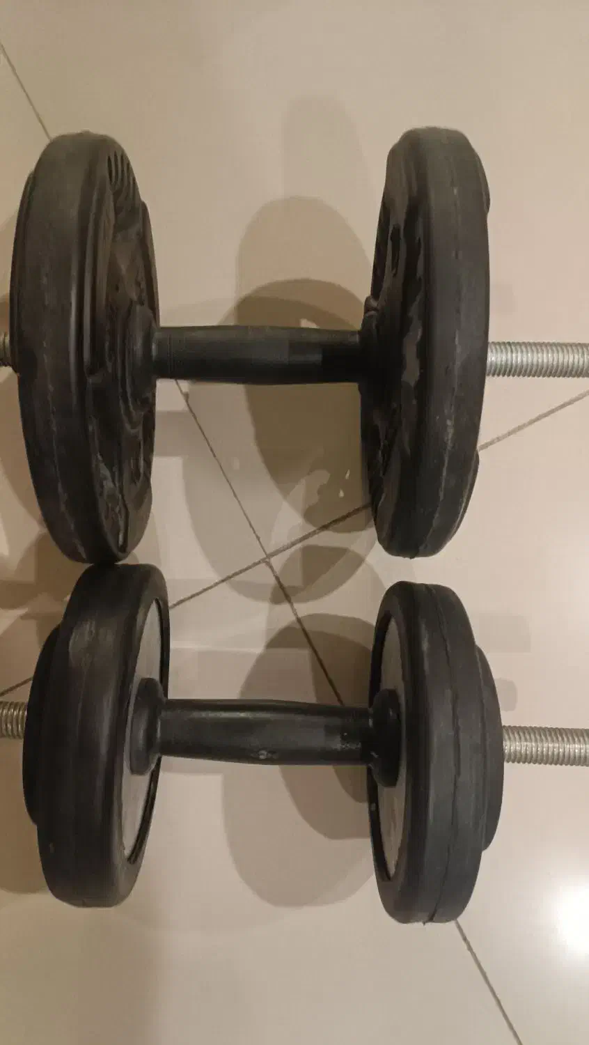 فروش دمبل دور لاستیک|تجهیزات ورزشی|گرگان, |دیوار