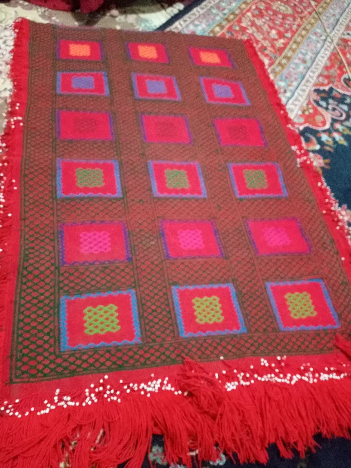 صفره دست بافت|سفره، حوله، دستمال آشپزخانه|کرمان, |دیوار