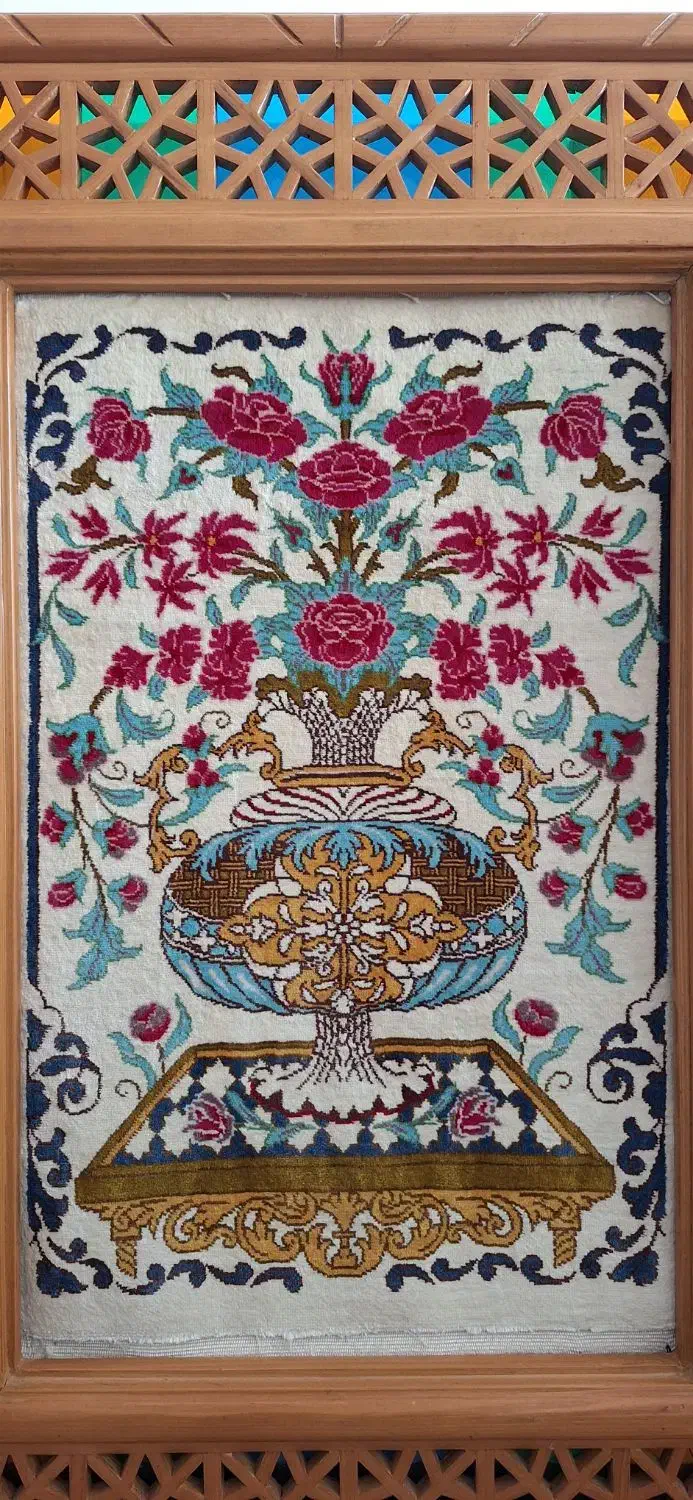 تابلو فرش تمام ابریشم|تابلو فرش|تاکستان, |دیوار