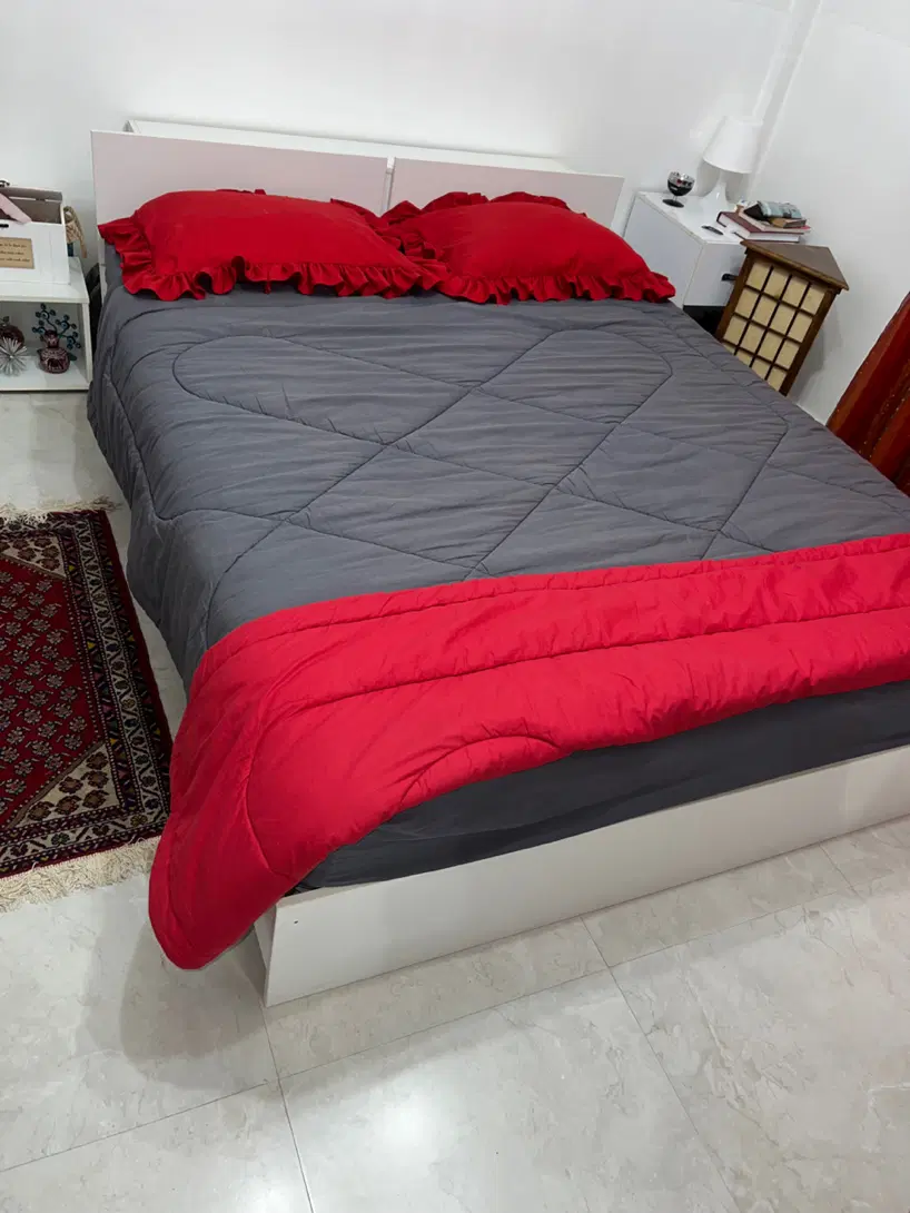 تخت دونفره با دراور و پاتختی|تخت و سرویس خواب|تهران, فردوس|دیوار