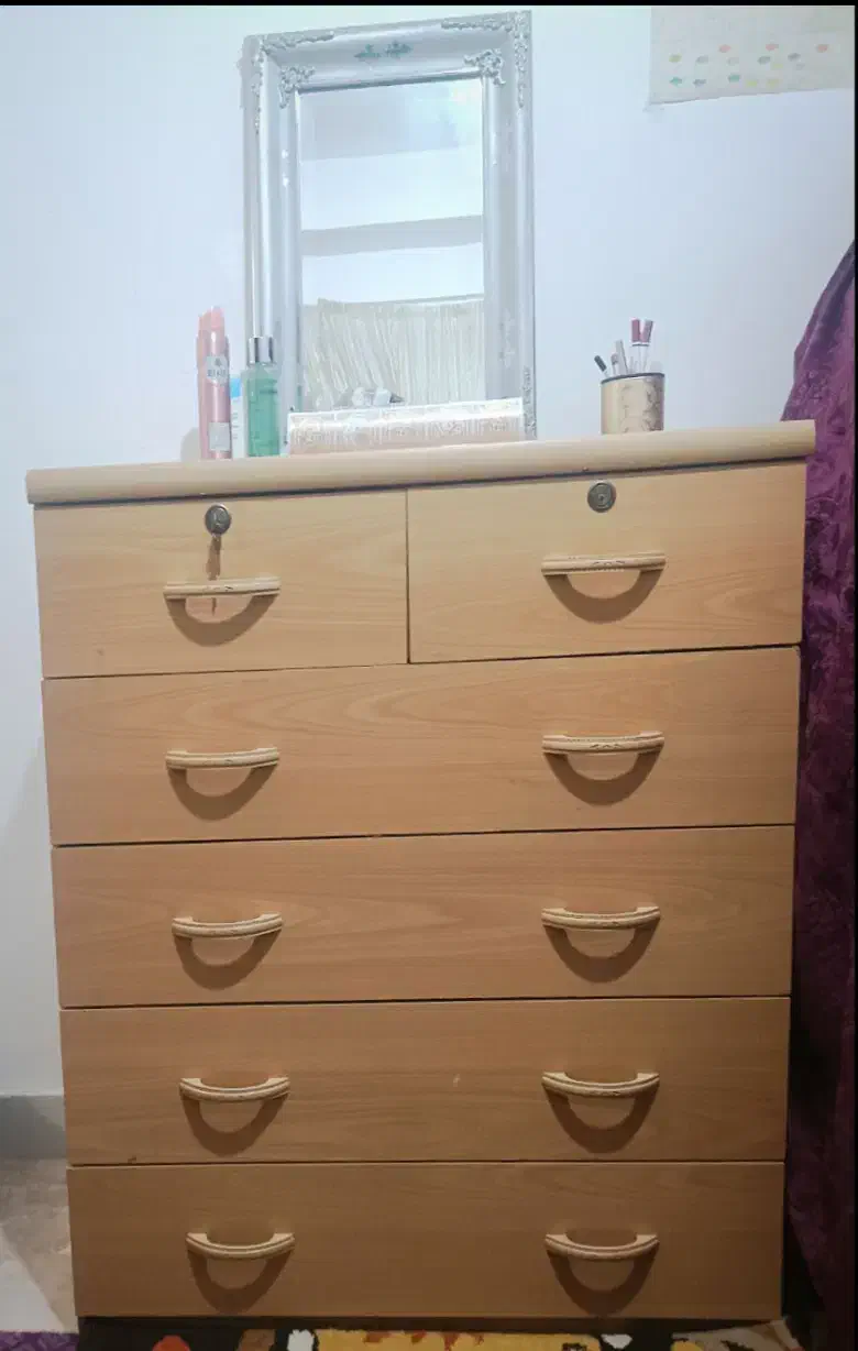 درآور چوبی و آینه|جاکفشی، کمد، دراور|لنگرود, |دیوار