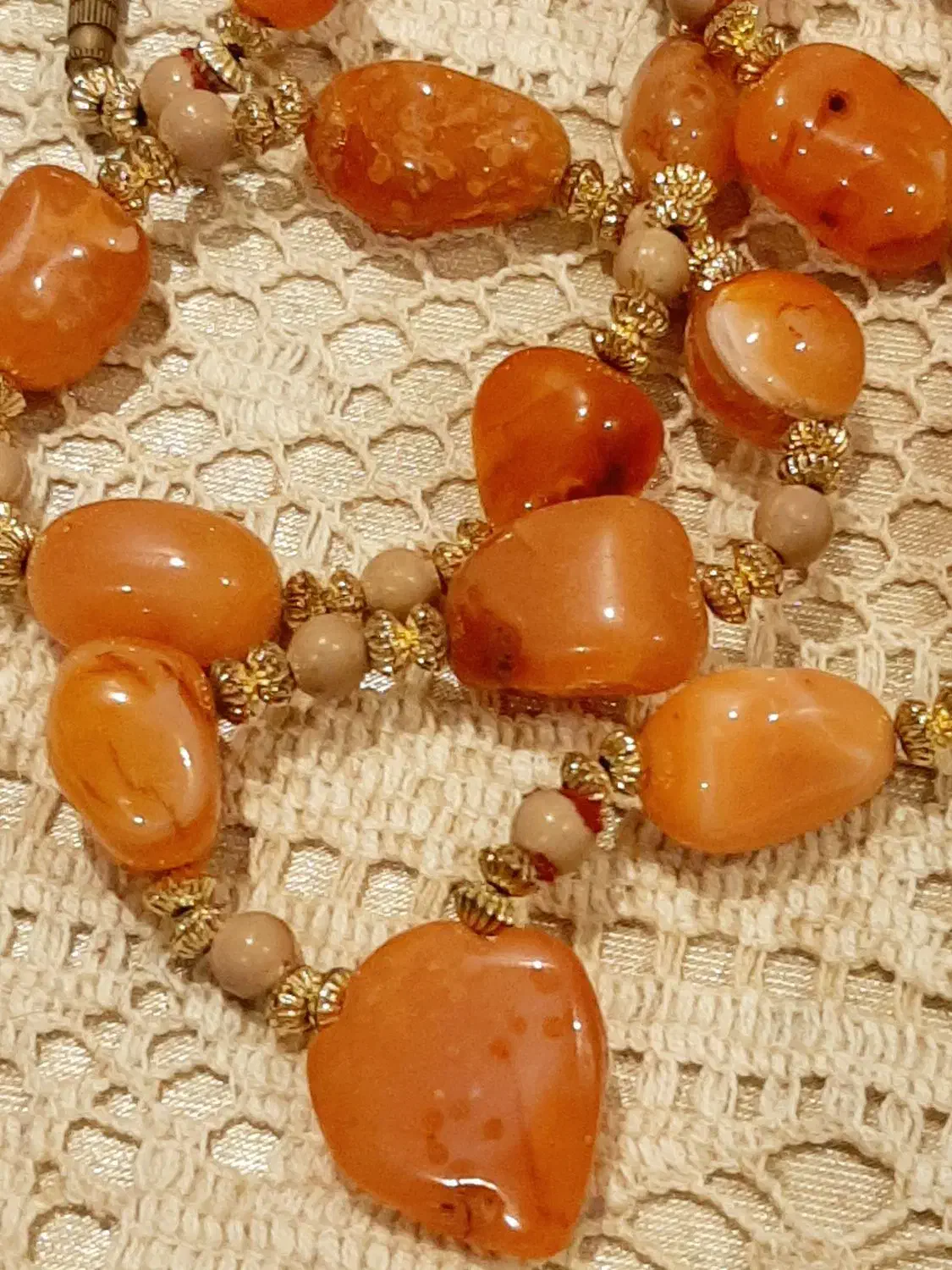 گردنبند سنگ کارنلین قدیمی|جواهرات|تهران, هفت حوض|دیوار