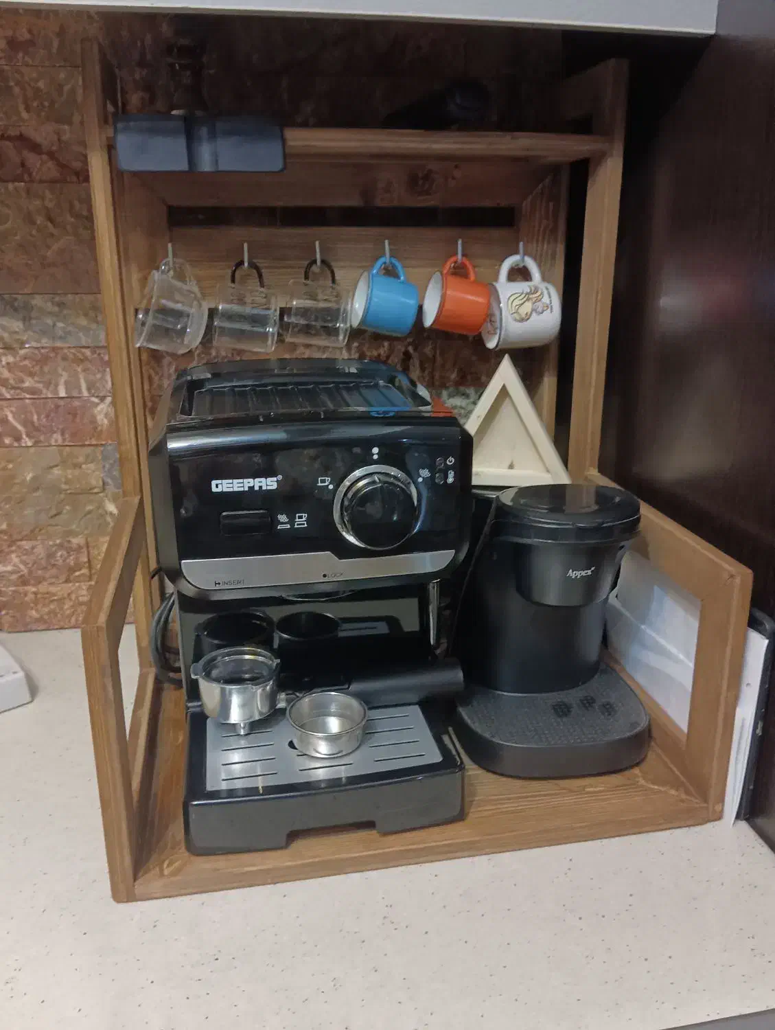 استند کافی بار چوبی|صنایع دستی و سایر لوازم تزئینی|آمل, |دیوار