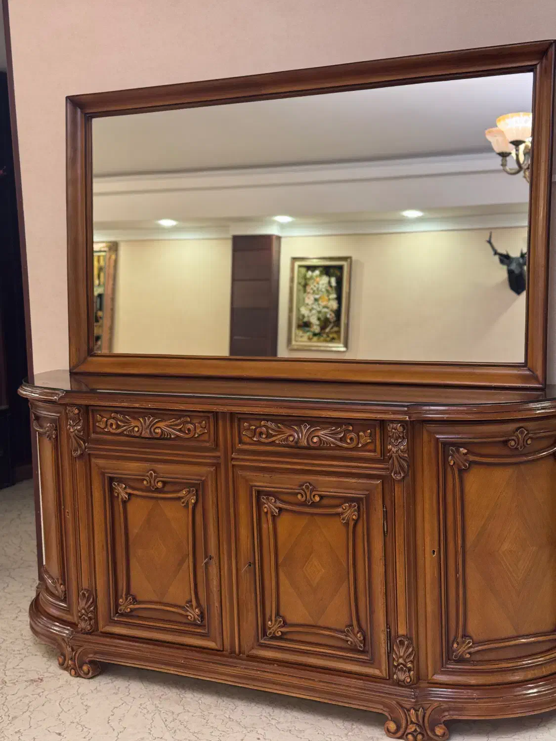 کنسول چوب گردو|بوفه، ویترین، کنسول|تهران, جهاد|دیوار