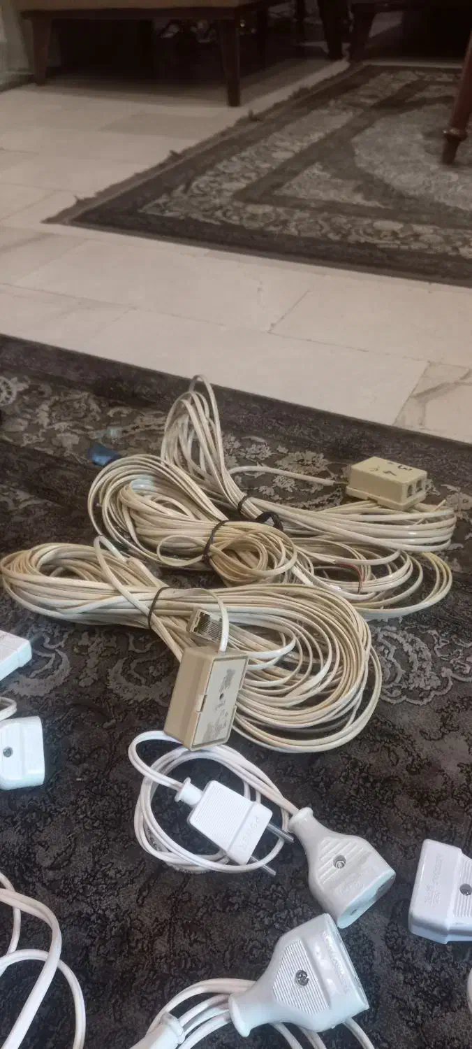 سیم تلفن تک راهه هندزفری کامپیوتری|قطعات و لوازم جانبی رایانه|تهران, جیحون|دیوار