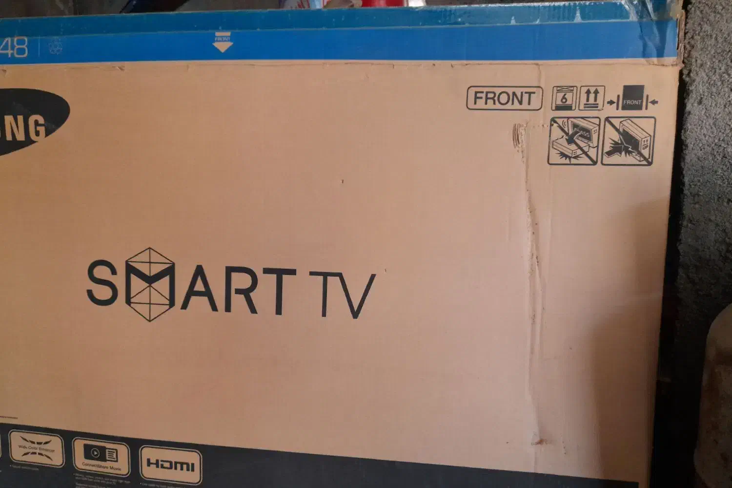 کارتن تلویزیون سامسونگ|تلویزیون و پروژکتور|مشهد, خواجه ربیع|دیوار