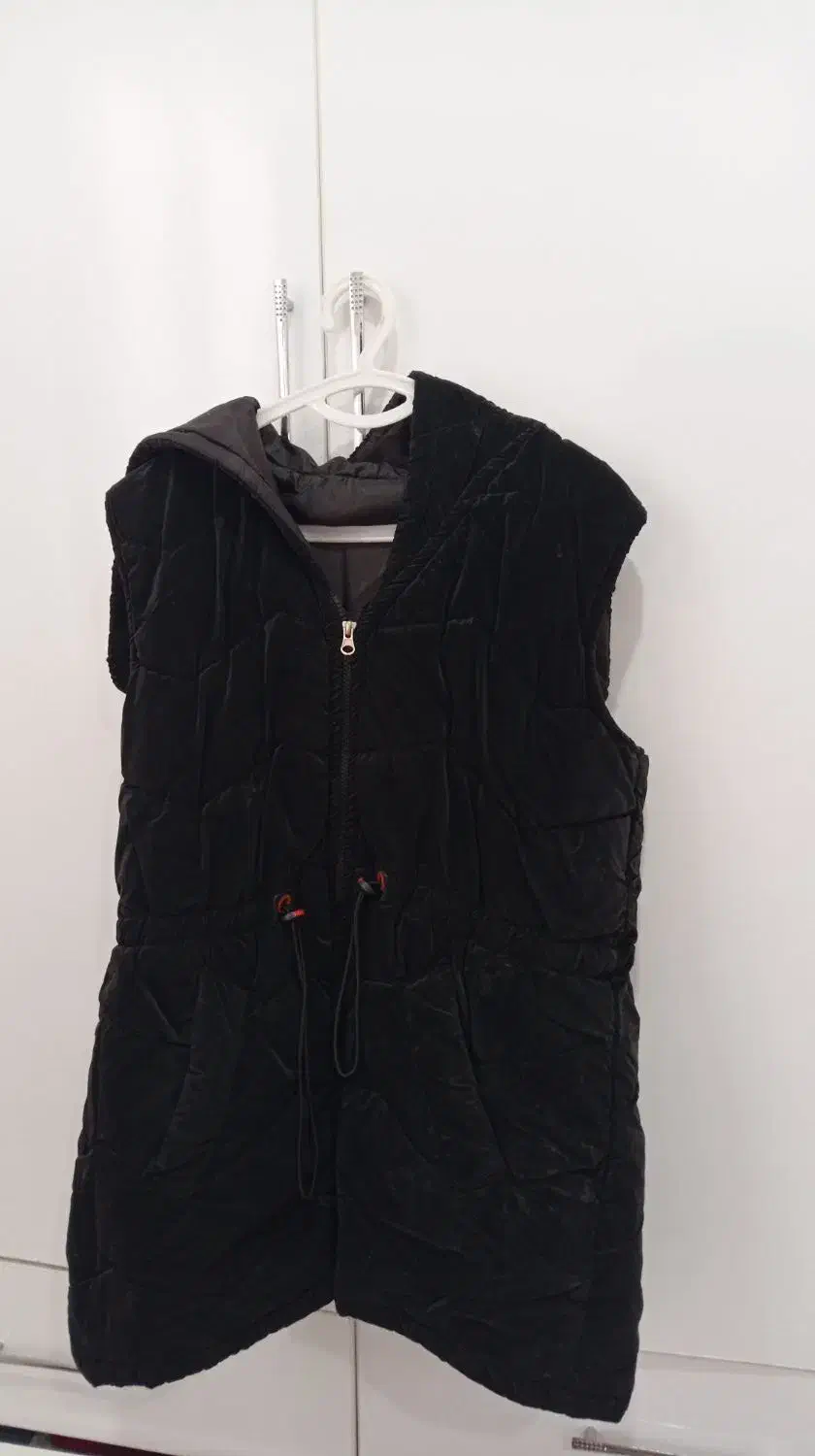 پافر مشکی مخمل جنس خوب|لباس|خرمدره, |دیوار