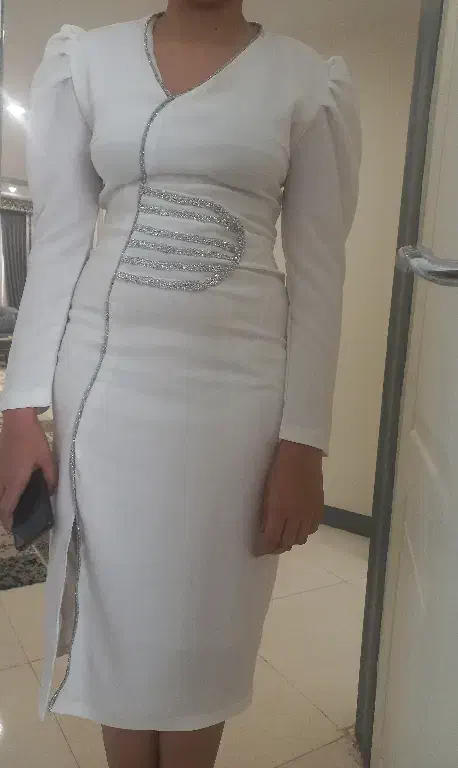 لباس مجلسی سفید و مانتو مجلسی|لباس|محمدشهر, محمدشهر|دیوار