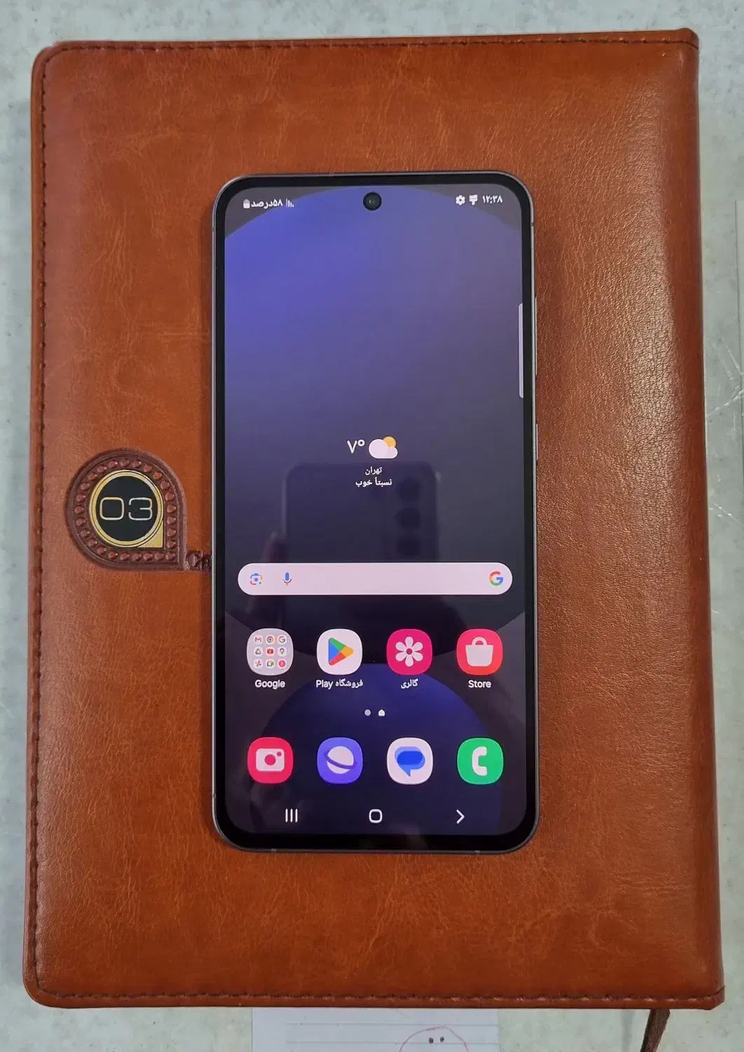 سامسونگ Galaxy S24 FE کارکرده ۲۵۶ گیگ ۱۰ ماه کار|موبایل|خمین, |دیوار