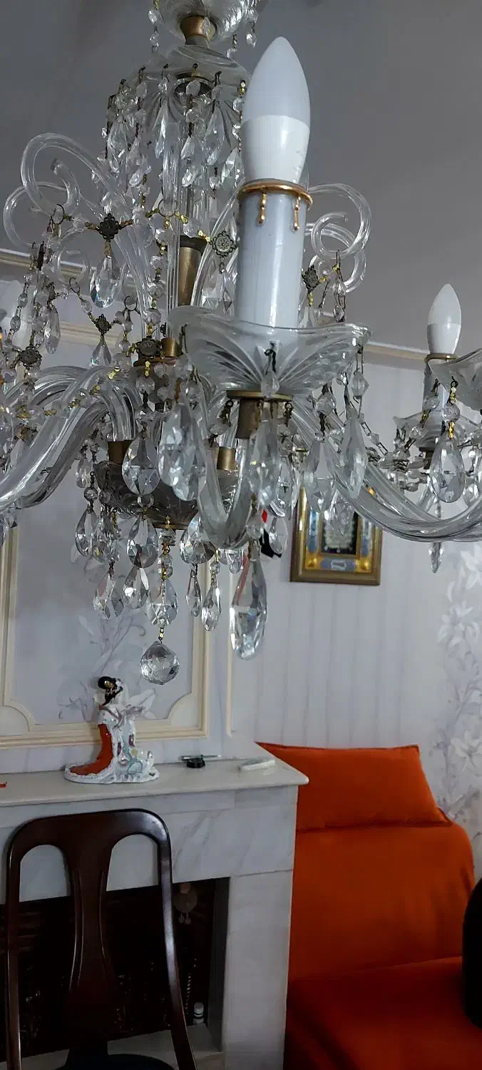 لوستر کریستال چک.|لوستر و چراغ آویز|تهران, خواجه نظام الملک|دیوار