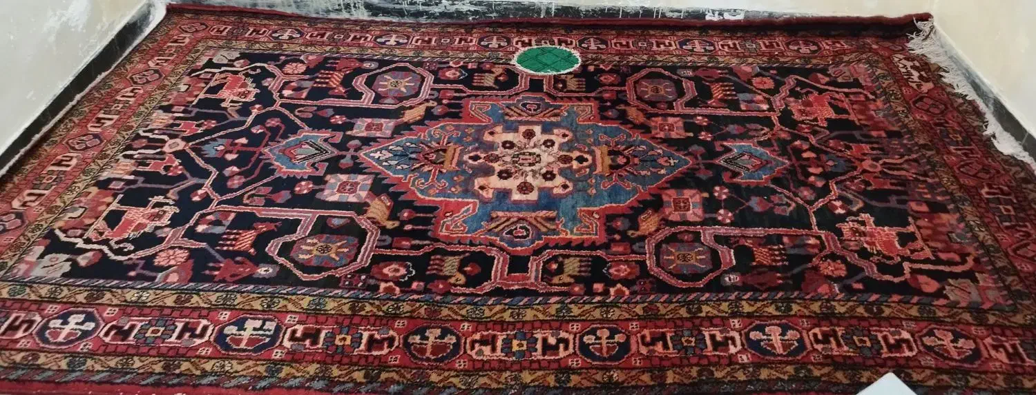 فرش دستباف قدیمی ۵۰ سال پیش|فرش|نهاوند, |دیوار