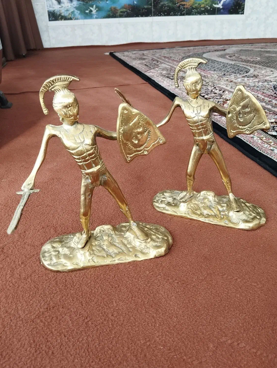 مجسمه برنزی سرباز رومی|مجسمه، تندیس، ماکت|اردبیل, |دیوار