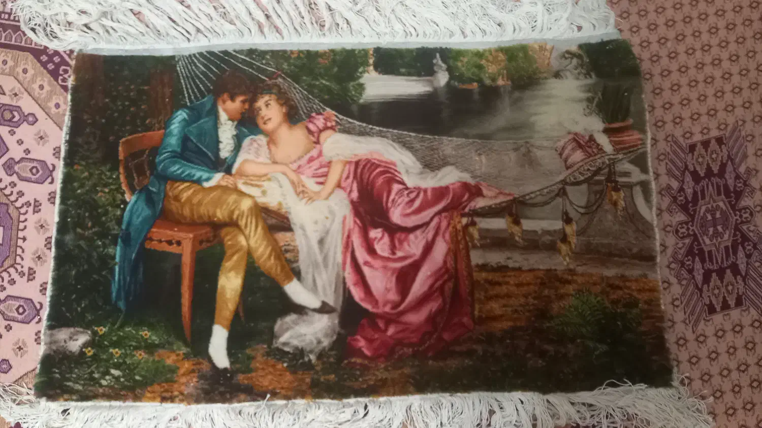 تابلو فرش دستباف نو باغ ونیز|تابلو فرش|اصفهان, دانشگاه اصفهان|دیوار