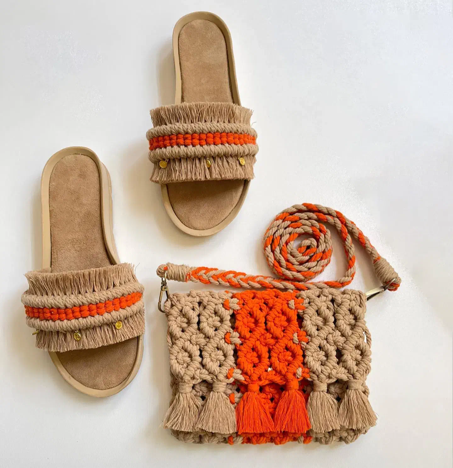 کیف و صندل مکرومه|کیف، کفش، کمربند|کرمان, |دیوار