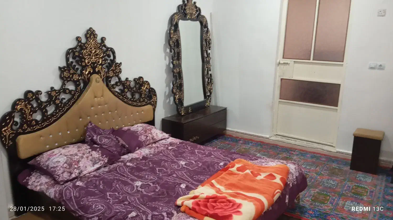 تخت خواب دونفره|تخت و سرویس خواب|کارون, |دیوار