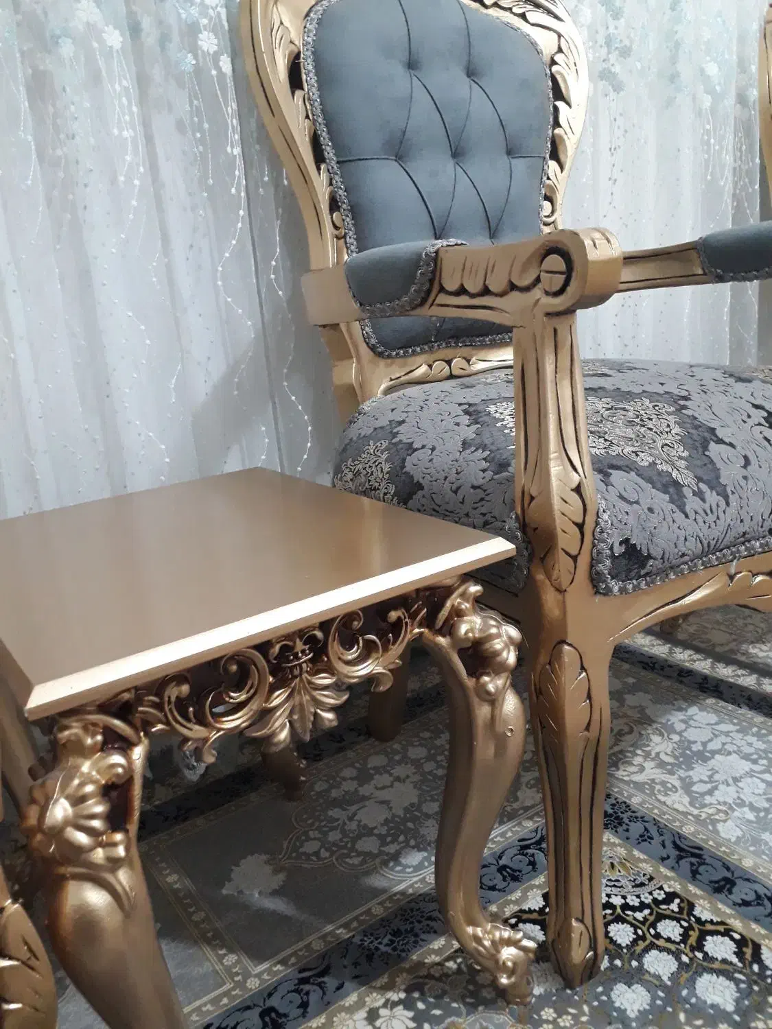 مبل استیل۹نفره همراه با ۳عدد میز|مبلمان خانگی و میز عسلی|بیرجند, |دیوار