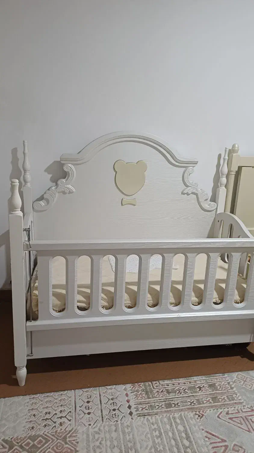 تخت کودک و نوجوان با تشک رویال در حد نو|تخت و سرویس خواب|گلستان (تهران), |دیوار