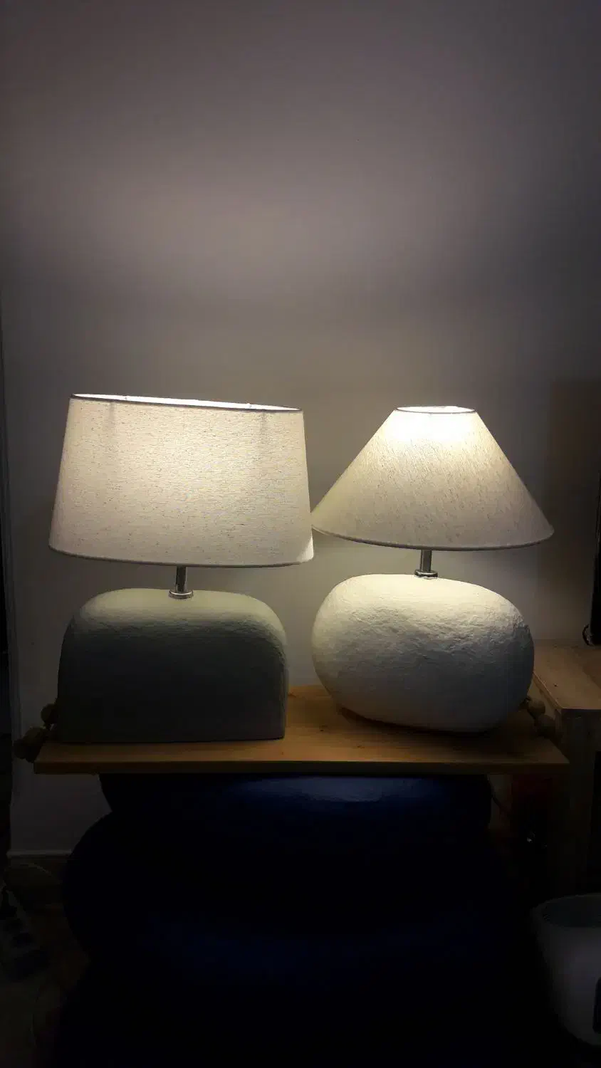 آباژور پاپیه ماشه (دست ساز)|چراغ خواب و آباژور|تهران, حکیمیه|دیوار