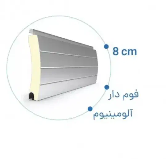 تیغه کرکره برقی آلومینیوم ۸ سانتی فوم دار|فروشگاه و مغازه|ایلام, |دیوار