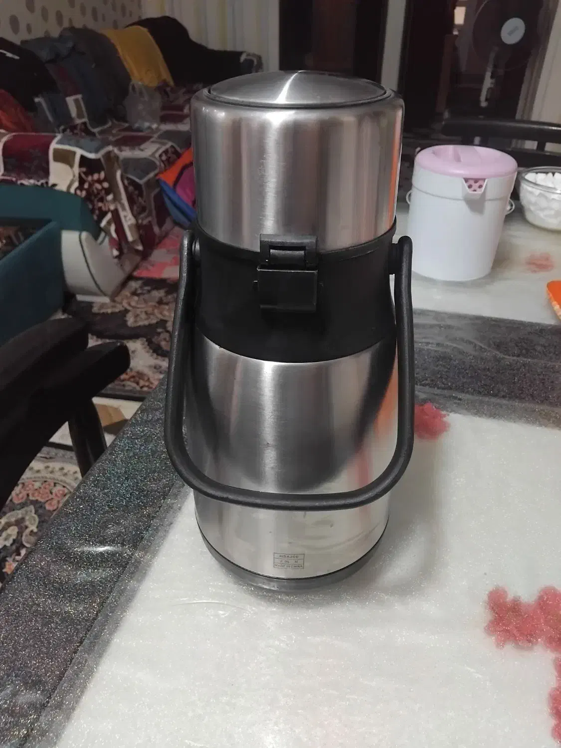 کلمن استیل ۲ونیم لیتری|ظروف نگهدارنده، پلاستیکی، یکبارمصرف|لاهیجان, خمیر کلایه|دیوار