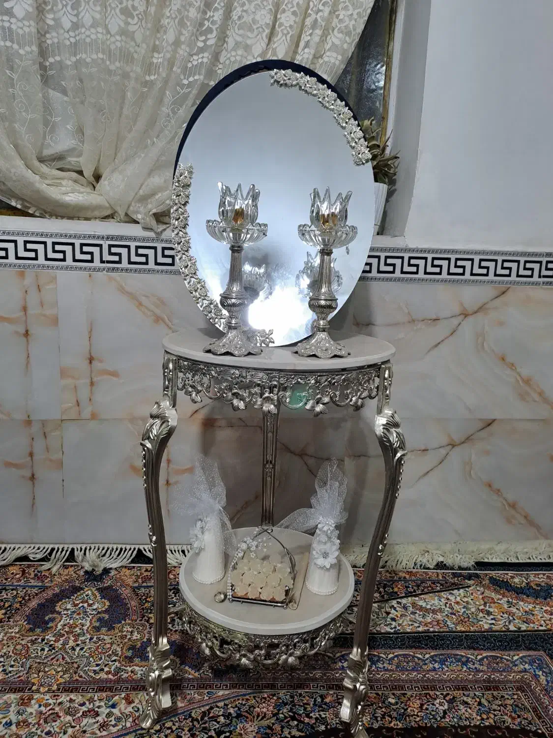 آینه و شمعدان|آینه|هشتگرد, گلسار|دیوار