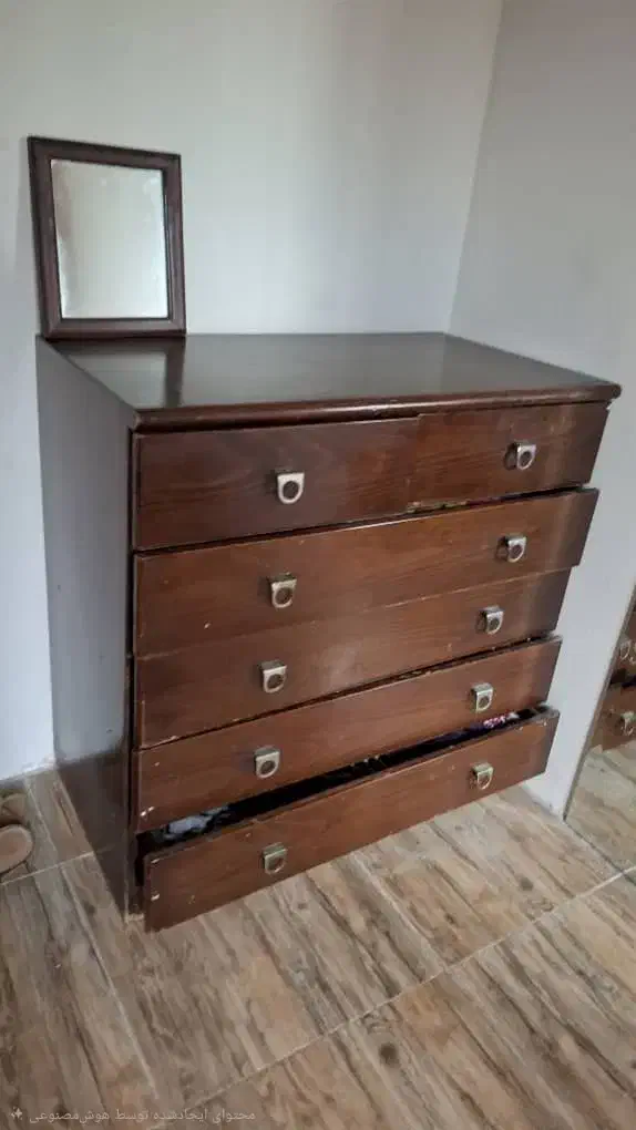 دراور میز توالت چوب واقعی|جاکفشی، کمد، دراور|نوشهر, |دیوار