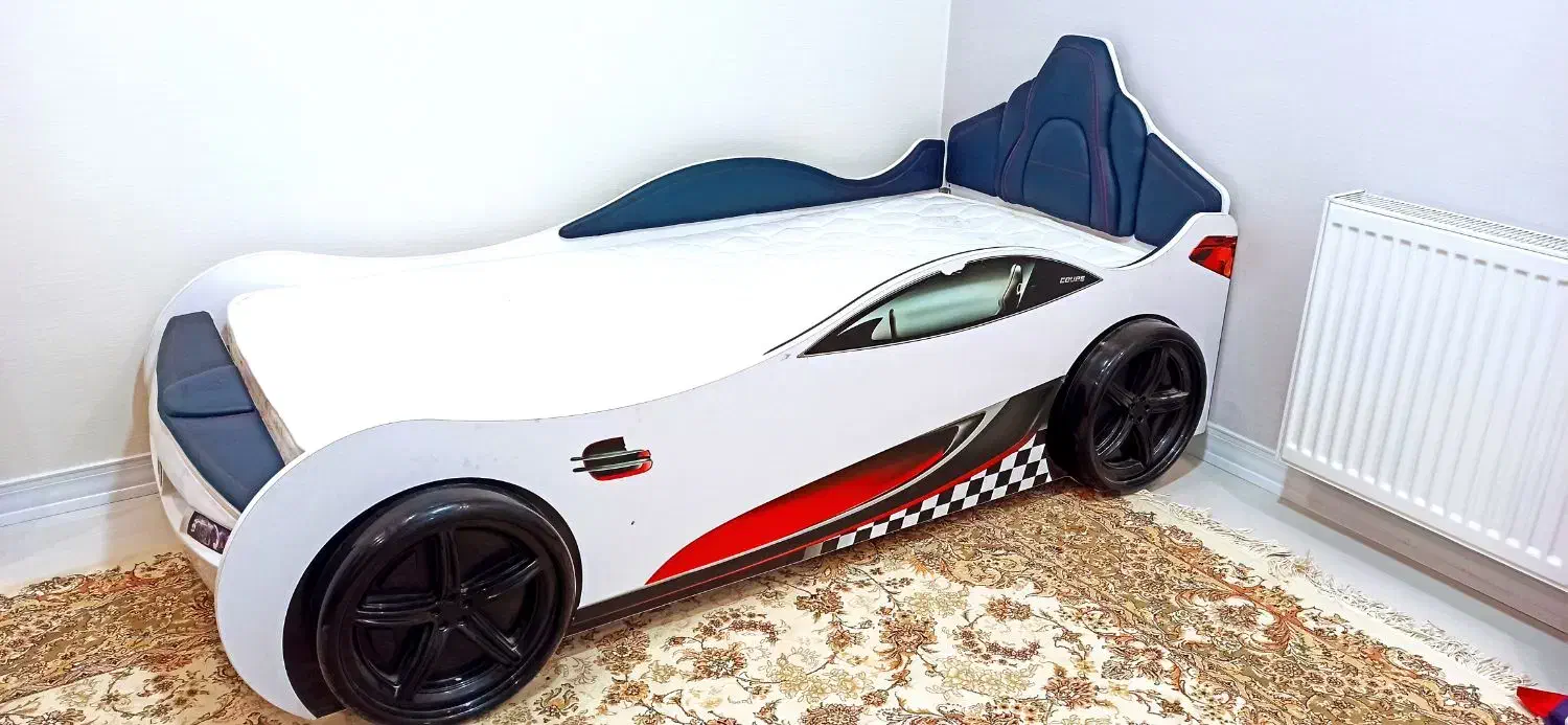 تختخواب کودک و نوجوان مدل ماشین بسیار بسیار تمیز|اسباب و اثاث بچه|شاهین‌شهر, نظامی|دیوار