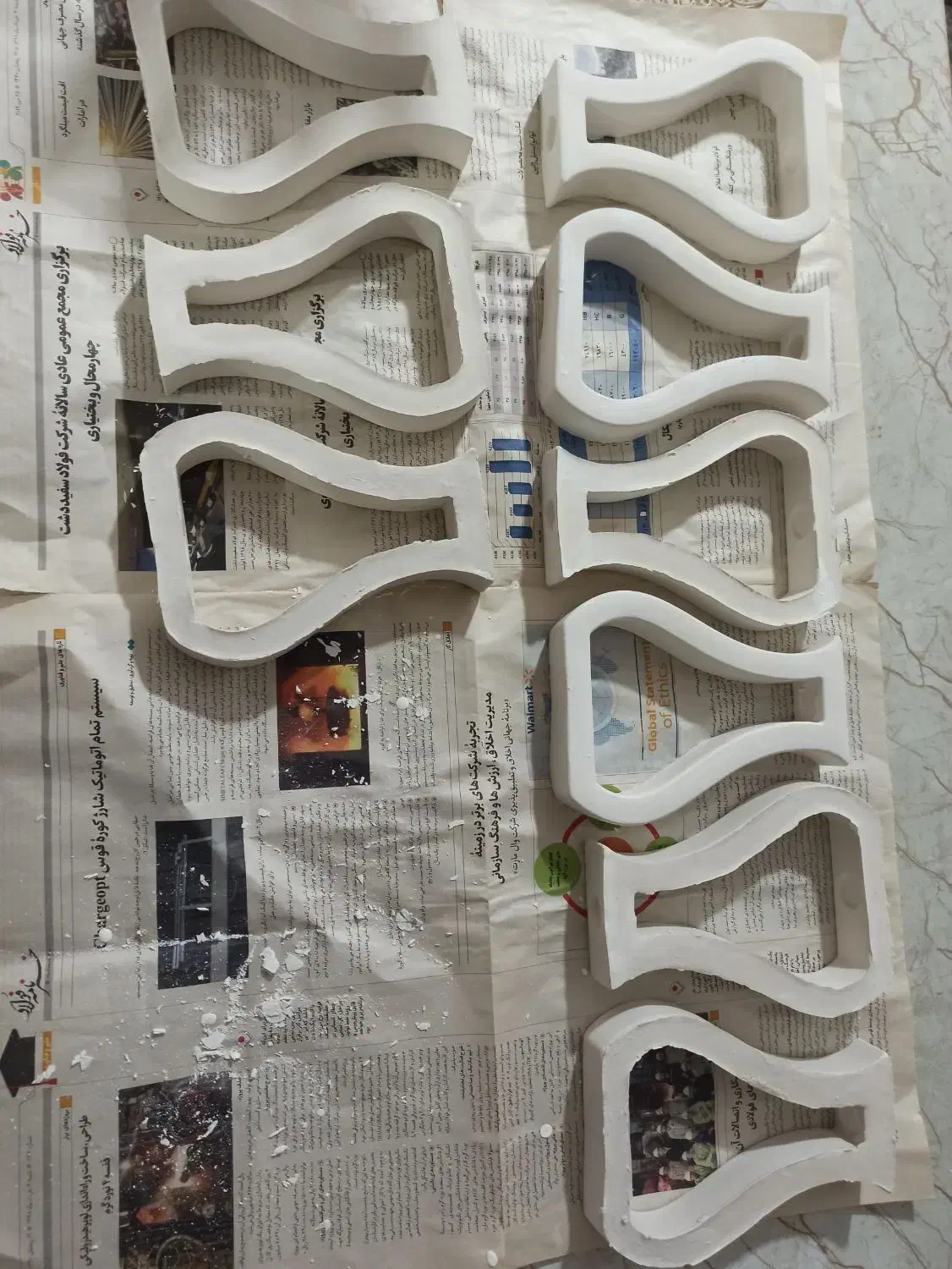 بیس خام سنگ مصنوعی|صنایع دستی و سایر لوازم تزئینی|خمینیشهر, |دیوار