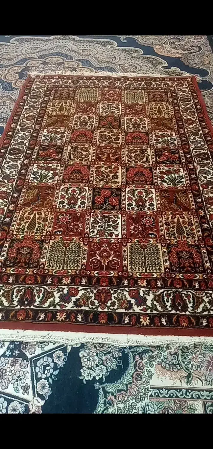 قالیچه دستبافت یکونیم در دونیم|فرش|شهرکرد, |دیوار