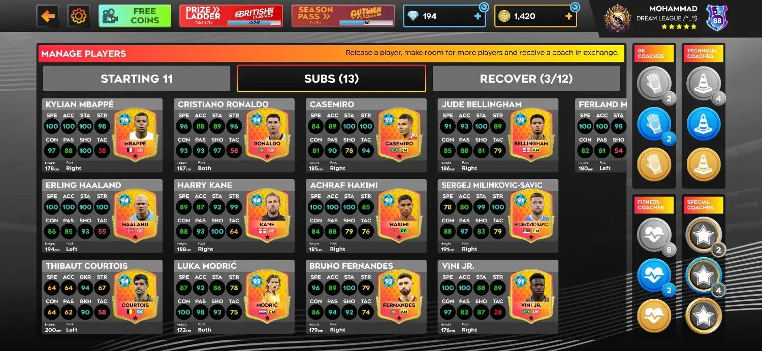 اکانت دریم لیگ|کنسول، بازی ویدئویی و آنلاین|تبریز, |دیوار