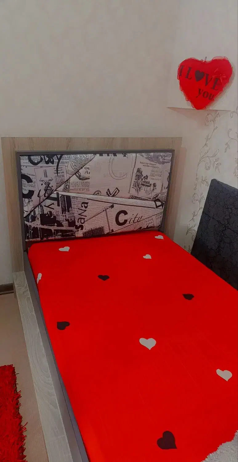 تخت خواب یک نفره|تخت و سرویس خواب|تربت‌حیدریه, اندیشه|دیوار