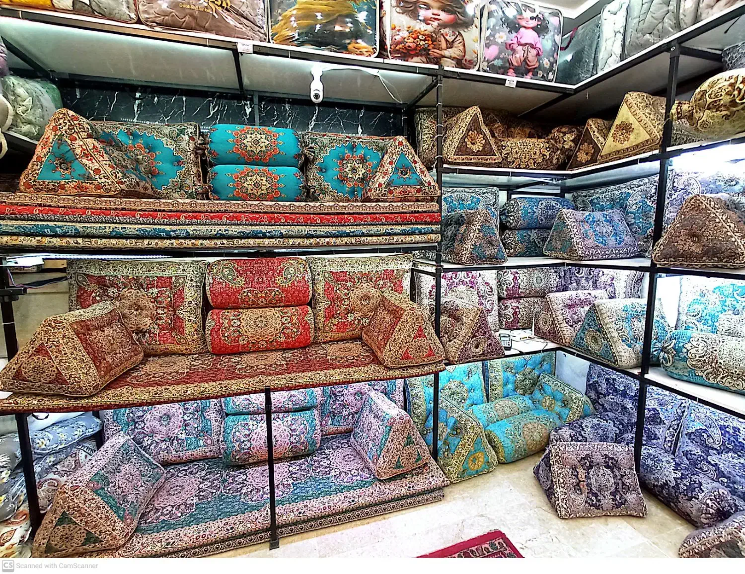 شاه نشین دو رو و تک رو طرح ترمه تراکم بالا|پشتی|مشهد, عبادی|دیوار