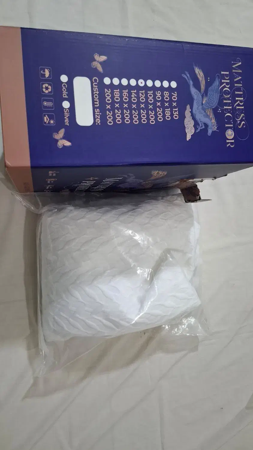 روکش ومحافظ تشک تختخواب ۱۲۰در۲۰۰سانتیمتری نو|تخت و سرویس خواب|فولادشهر, A6|دیوار