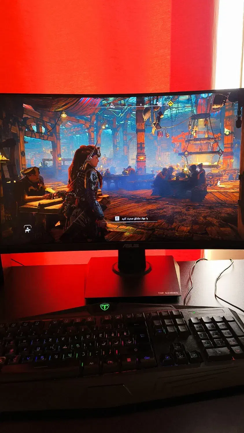 مانیتور مخصوص گیم و ادیت Asus Tuf 165hz curved|قطعات و لوازم جانبی رایانه|تهران, پاسداران|دیوار