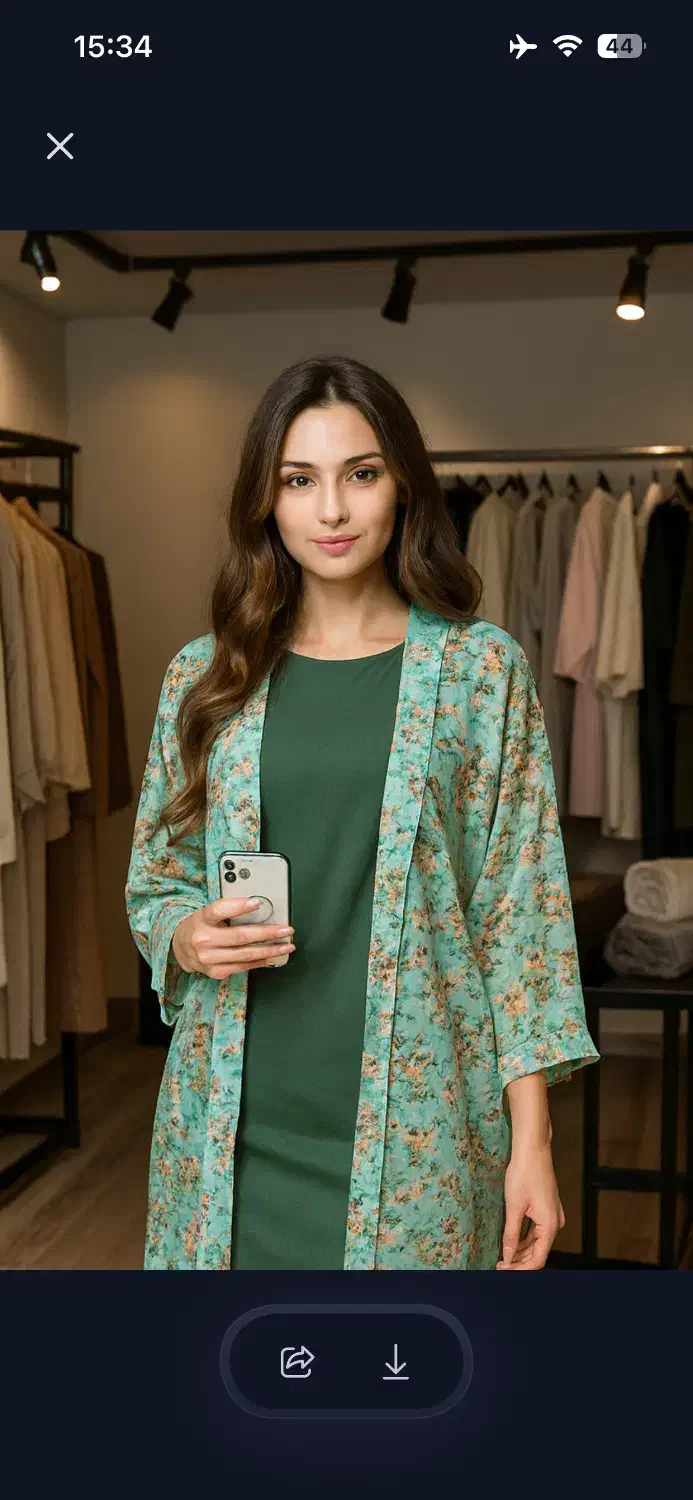 مانتو حریر سبز|لباس|خرم‌آباد, |دیوار