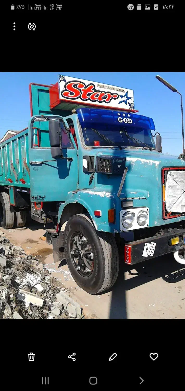 ولوو جفت باری کمپرس مدل۵۳|خودرو سنگین|علی‌آباد کتول, |دیوار