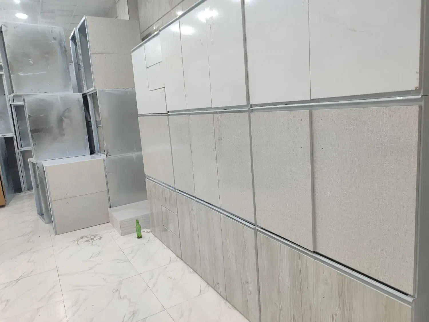 کابینت فلزی۶متری اماده نصب بدنه فلزدرب چوبی جم نو|مصالح و تجهیزات ساختمان|جم, |دیوار