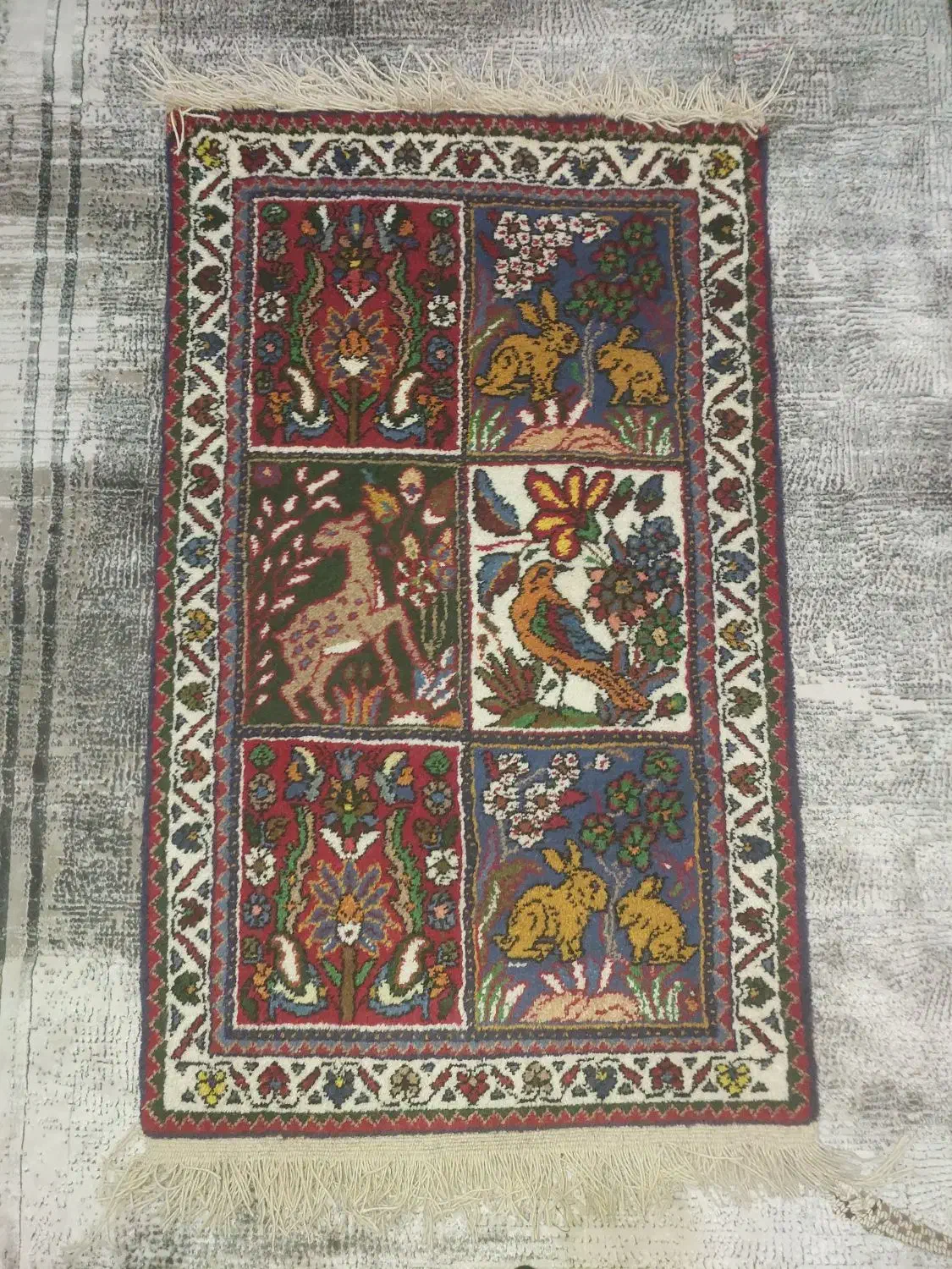 قالیچه دستبافت بختیاری|فرش|اصفهان, سودان|دیوار